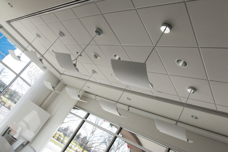 Ceiling of conference room in Warner Norcross + Judd ofice